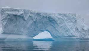 Bridge iceberg, Foyn Harbour, Antarctic Peninsula