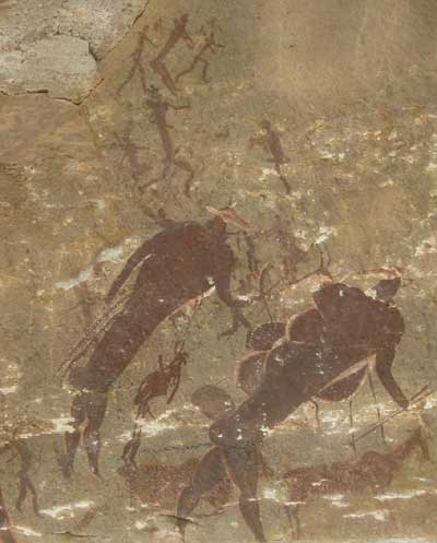 San rock art, Drakensberg Mountains, South Africa