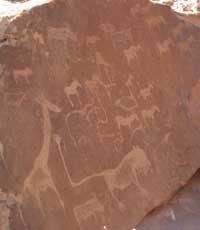 Petroglyphs, Twyfelfontein, Namibia