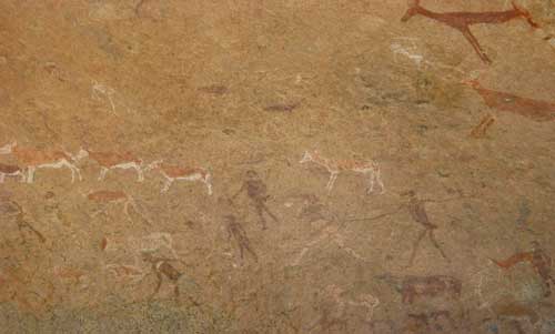 San rock art, Brandberg Mountain, Namibia